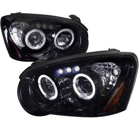OVERTIME Smoke Gloss Black Housing Projector Headlights for 04 to 05 Subaru Impreza, 10 x 19 x 22 in. OV2654213